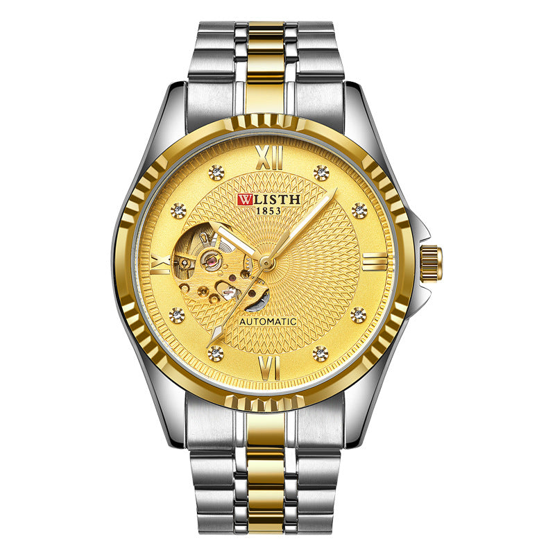 Automatic Mechanical Watch Men's Watch Trend Luminous Waterproof Steel Band Watch Men's Mechanical Watch