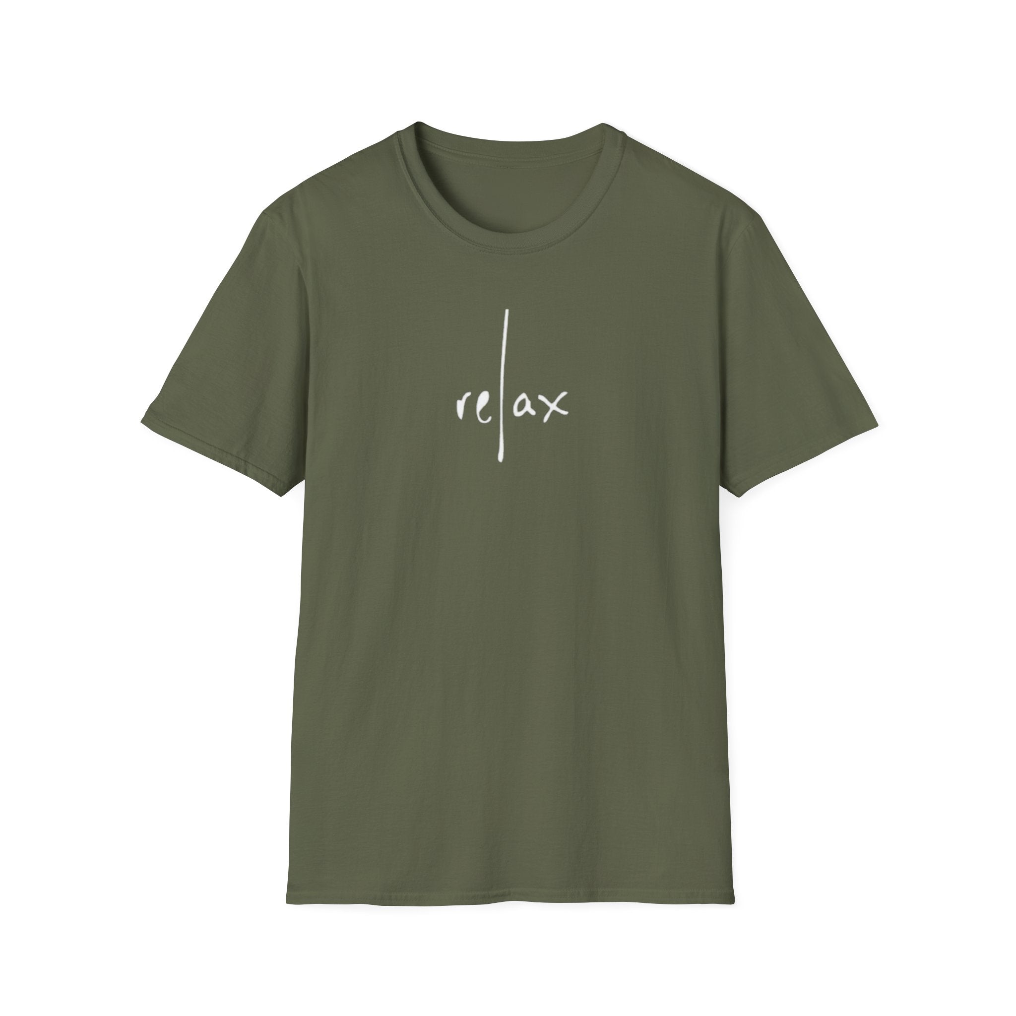 Relax Unisex Softstyle T-Shirt - Casual Comfort Tee, Chill Day Outfit, Gift for Friends, Relaxation Apparel, Weekend Wear