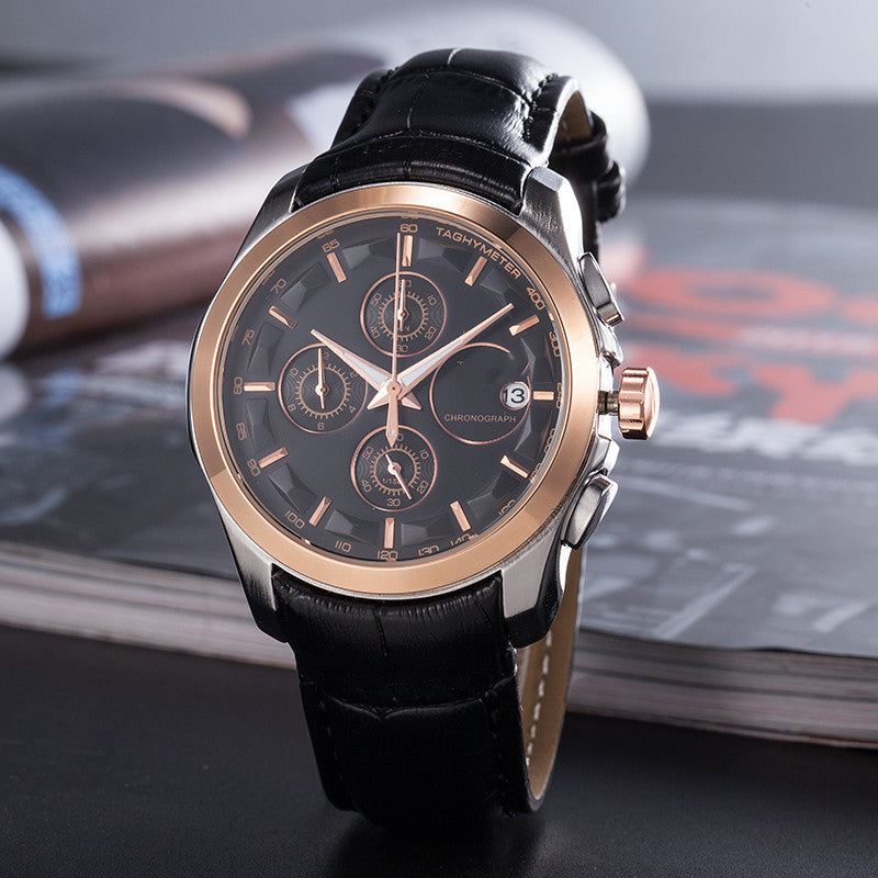 Trade Quartz 6-pin Quartz Seconds Running Watch