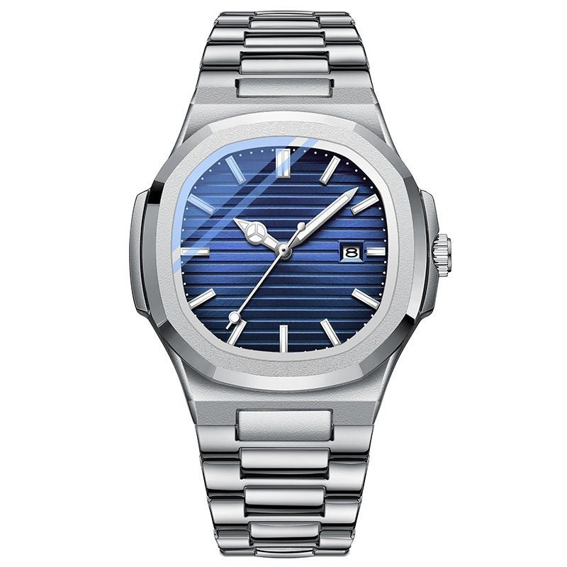 2025 High-end Fashion Business Ultra-thin Swiss Counter Steel Belt Waterproof Luminous Watch Men's Live Foreign Trade Explosions