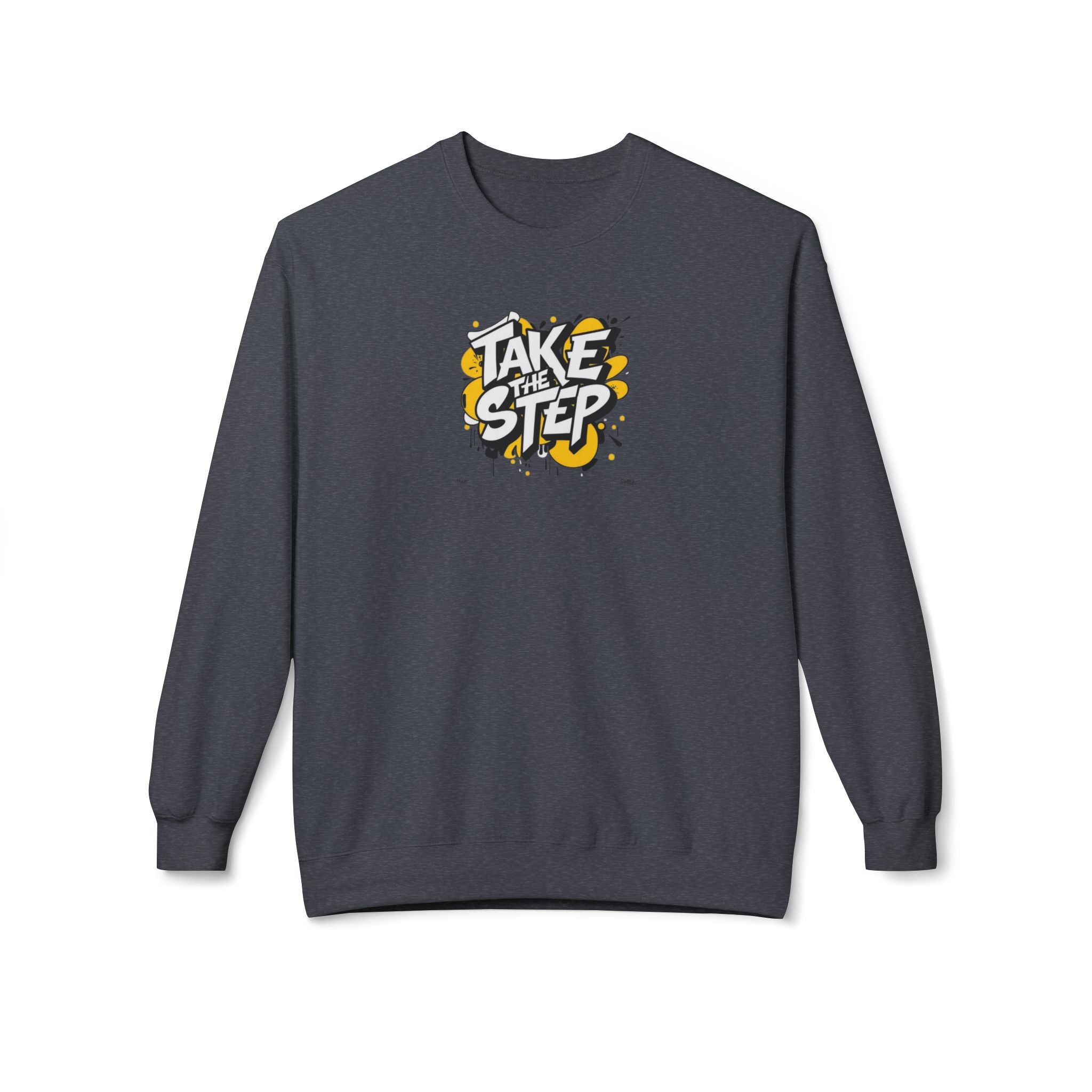Take the Step Crewneck Sweatshirt — Motivational Graphic Crewneck