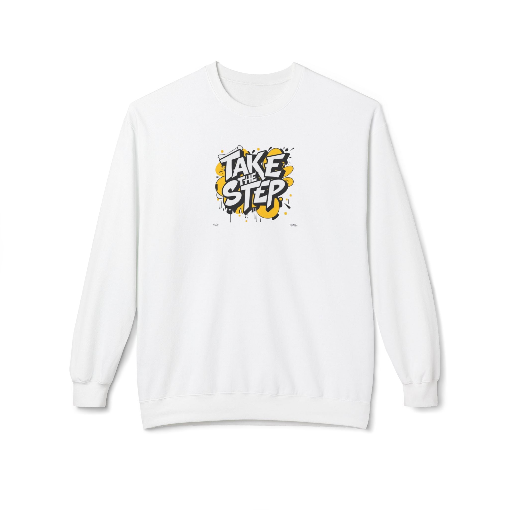 Take the Step Crewneck Sweatshirt — Motivational Graphic Crewneck