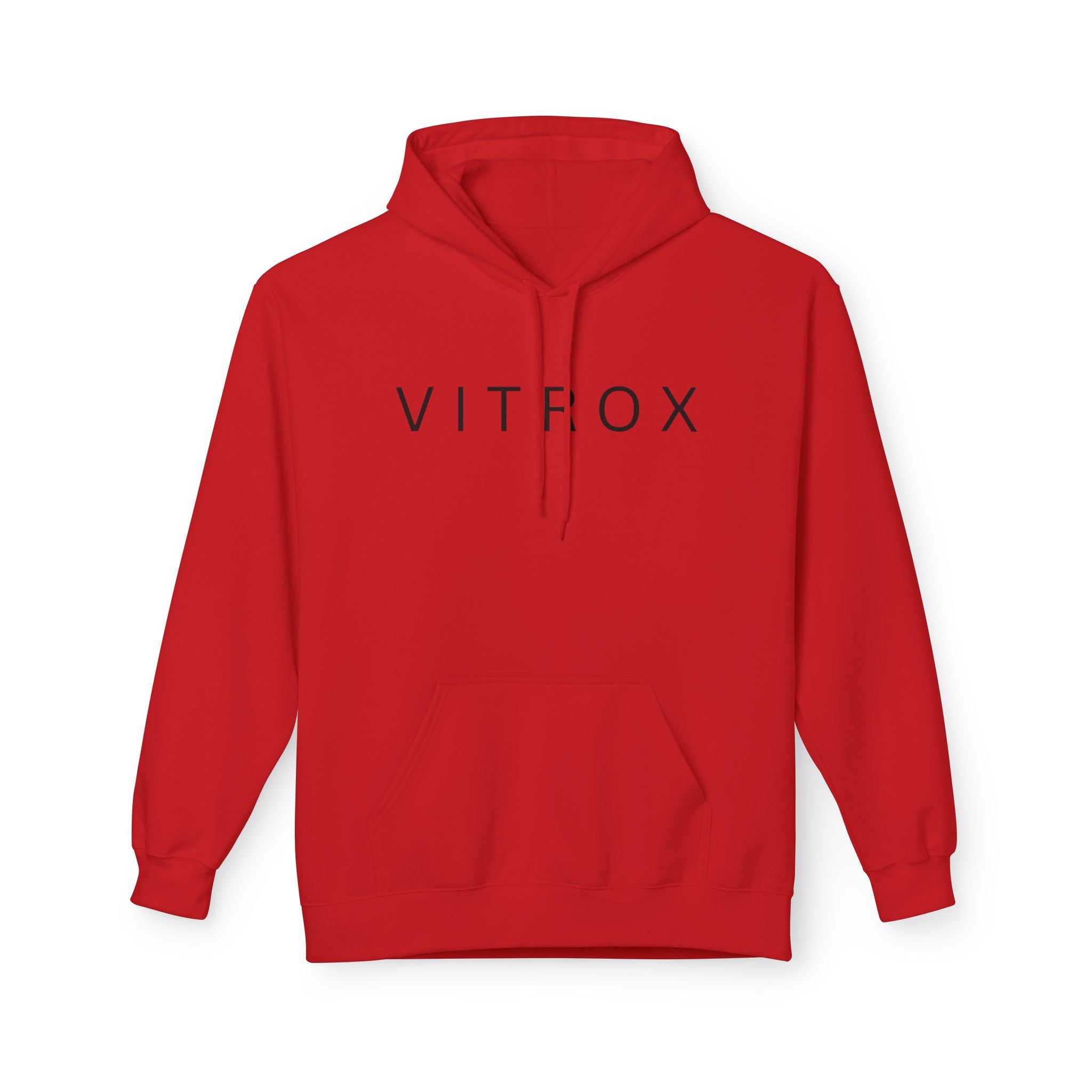 Minimalist VITROX Fleece Hoodie, Unisex Softstyle Sweatshirt, Cozy Fashion for All Seasons, Gift for Friends, Casual Wear