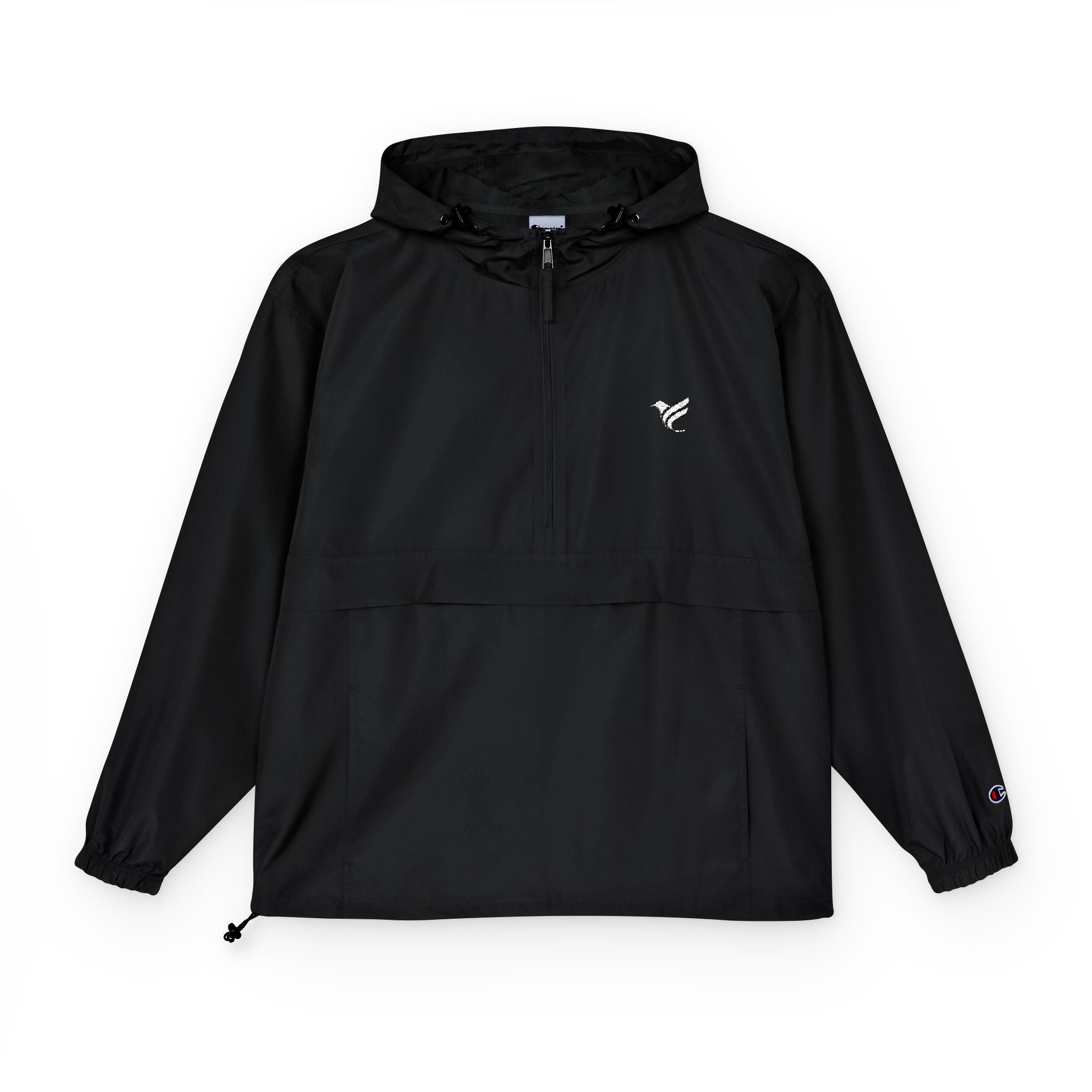 Packable Anorak Jacket – Navy Windbreaker with Subtle Logo