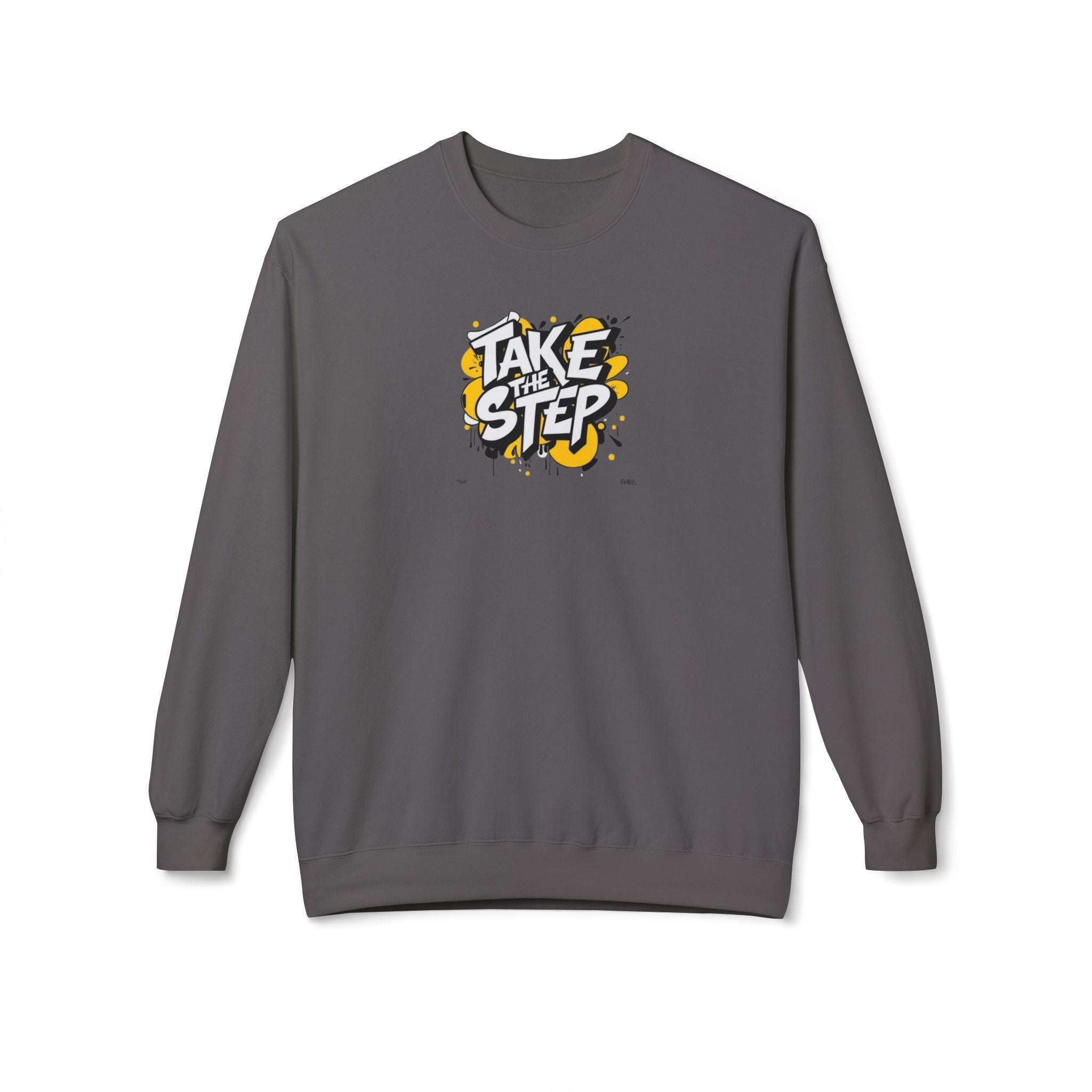 Take the Step Crewneck Sweatshirt — Motivational Graphic Crewneck