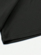 Manfinity Homme Men Casual Summer Cross & Slogan Graphic Printed Short Sleeve T-Shirt, for Friends