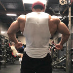 Brand Fashion Workout Gym Muscle Sleeveless Shirt Tank Top Men Casual O-neck Clothing Bodybuilding Sport Fitness Singlets Vest