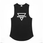 Brand Fashion Workout Gym Muscle Sleeveless Shirt Tank Top Men Casual O-neck Clothing Bodybuilding Sport Fitness Singlets Vest