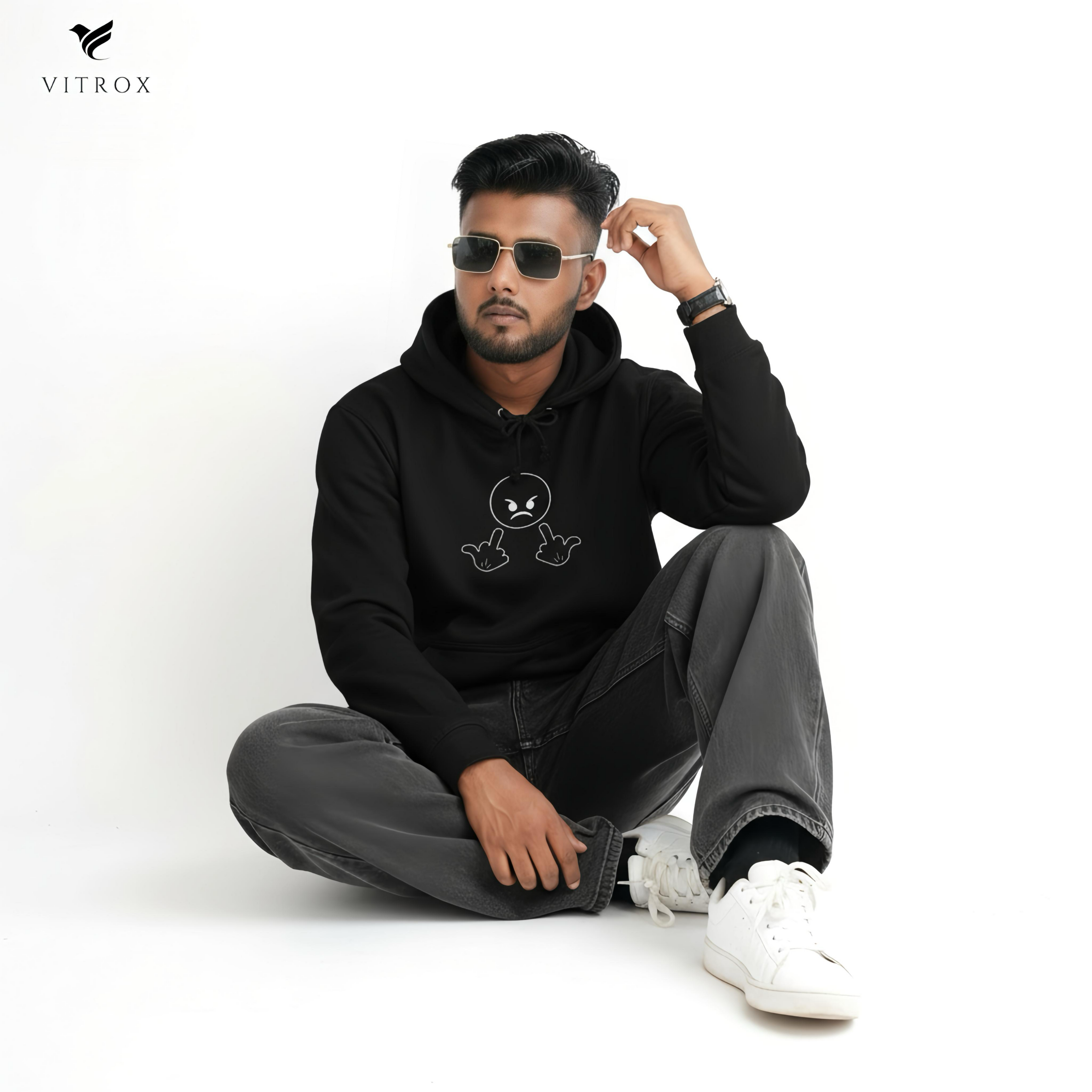 Edgy Graphic Hoodie, Unisex Casual Wear, Street Style Sweatshirt, Unique Gift for Him/Her, Cool Hoodie for Everyday