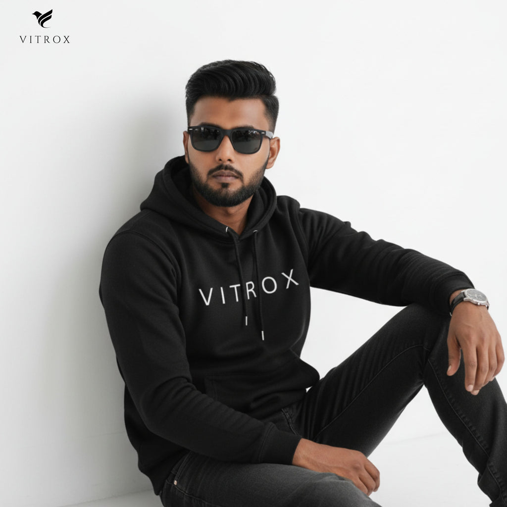 Vitrox Stylish Unisex French Terry Hoodie - Cozy Streetwear, Casual Outfit, Gift for Him/Her, Everyday Comfort, Fall/Winter Fashion