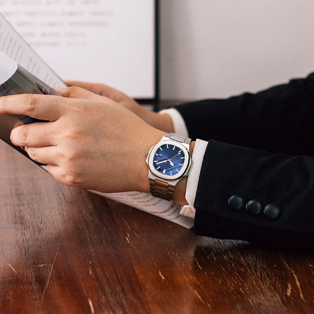 2025 High-end Fashion Business Ultra-thin Swiss Counter Steel Belt Waterproof Luminous Watch Men&#039;s Live Foreign Trade Explosions