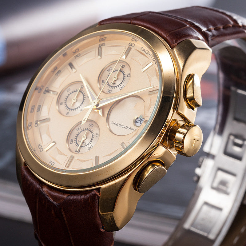 Trade Quartz 6-pin Quartz Seconds Running Watch