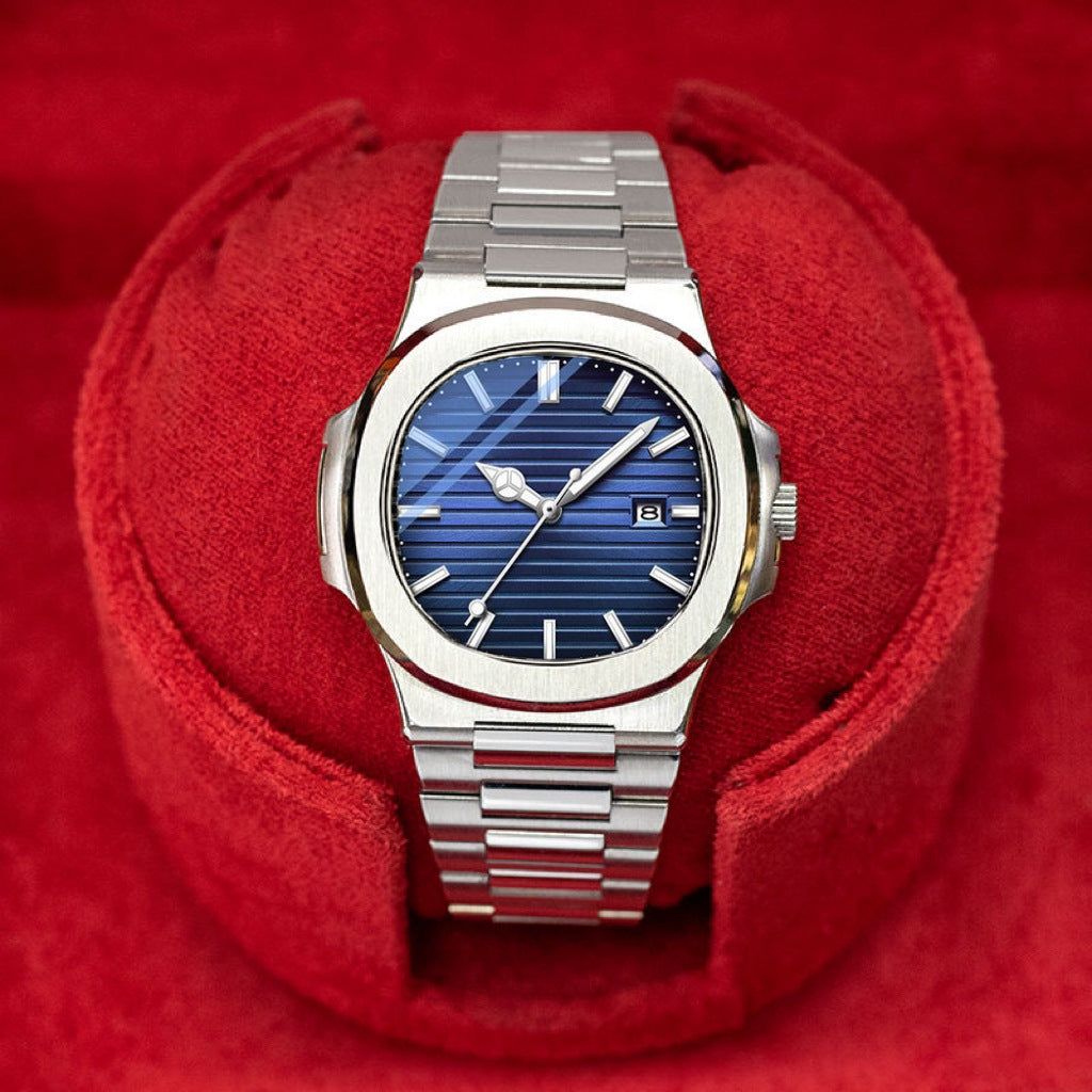 2025 High-end Fashion Business Ultra-thin Swiss Counter Steel Belt Waterproof Luminous Watch Men&#039;s Live Foreign Trade Explosions