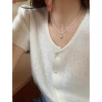 Niche High-end Six-pointed Star Starry Sky Necklace Women&#039;s Personality Versatile Design Pendant New Short Neck Chain