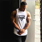 Brand Fashion Workout Gym Muscle Sleeveless Shirt Tank Top Men Casual O-neck Clothing Bodybuilding Sport Fitness Singlets Vest