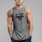 Brand Fashion Workout Gym Muscle Sleeveless Shirt Tank Top Men Casual O-neck Clothing Bodybuilding Sport Fitness Singlets Vest